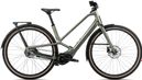 Bicicleta eléctrica urbana Orbea Diem 20 Shimano Nexus Inter-5 5S Correa 630 Wh 700 mm Verde nave espacial Gris 2025