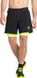 Odlo Axalp Trail 6in 2-in-1 Shorts Black Yellow