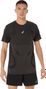 Maillot de manga corta sin costuras Asics Road Negro, Hombre