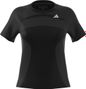 Kurzarmtrikot adidas running Adizero Schwarz Damen