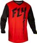 Fly Racing F-16 Langarm Trikot Rot/Schwarz Kinder