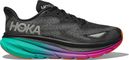 Hoka Clifton 9 GTX Laufschuhe Schwarz/Grün/Rosa Damen