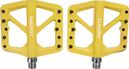 Pair of Neatt Composite 5 Pin Flat Pedals Yellow