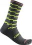 Castelli Unlimited 18 Socken Grau / Gelb