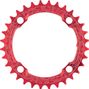 Race Face Narrow Wide Single Chainring 104mm BCD Red
