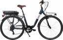 Bicyklet Claude Elektrische Stadsfiets Shimano Tourney 7S 500 Wh 700mm Mat Nachtblauw Bruin