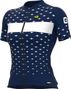 Alé Stars Damen Kurzarmtrikot Marineblau/Weiß