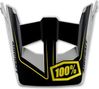 100% Visor For Aircraft Helmet - Black / Yellow