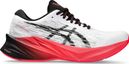 Chaussures de Running Asics Novablast 3 Blanc Noir Rouge Homme