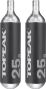 Cartucho de CO2 roscado Topeak Pack 25G (2 piezas)