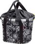 Borsa da manubrio Klickfix Bikebasket Flower Nera