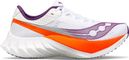 Chaussures Running Saucony Endorphin Pro 4 Blanc/Violet/Orange Femme