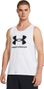 Under Armour Sportstyle Logo Tank White Uomo