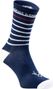 LeBram Ventoux Striped Socks in Blue, White, and Burgundy