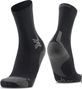 X-Socks Run Discover Crew Socks, Black/Gray