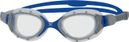 ZOGGS Predator Flex Grey Blue Clear - Smaller Fit - Triathlon &amp; Zwembril