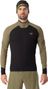 Dynafit Alpine Thermoshirt mit halbem Reißverschluss, Schwarz/Khaki, Herren