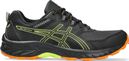 Asics Gel Venture 9 Trail Shoes Black Yellow Orange Men's