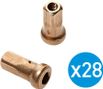 Écrou de Rayon Enve Spoke Nipple (28 Pièces) Interne 10 mm