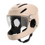 Virgo Integral Mips Beige - Casque Intégral Urbain avec visière et phare arrière
