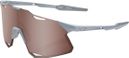 Lunettes 100% Hypercraft Gris - Lentille HiPER Crimson Miroir Silver
