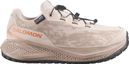 Salomon Aero GRVL Waterproof Beige/Orange Kids' Running Shoes
