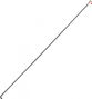 RAYON 2MM INOX NOIR L274 AVEC ECROU(X1) MACH1