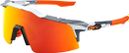 Lunettes 100% Speedcraft SL - Gris Soft Tact - Verres Hiper Miroir Multicouche Rouge