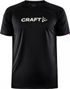 Maillot de manga corta Craft ADV Essence Logo Negro