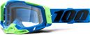 100% RACECRAFT 2 Maske | Blau Schwarz Fremont | Klare Brille