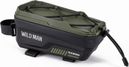 Front 1L green bike frame bag with phone holder WILD MAN