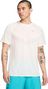 T-Shirt Running Nike Stride Beige Homme
