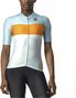 Maillot Manches Courtes Femme Castelli Aero Pro Bleu / Orange