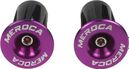 Bouchons de cintre vélo – 22 à 24 mm – Vis M4 – Violet