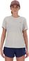 Camiseta de running New Balance RC Essential gris para mujer