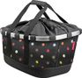 Panier de Porte-Bagage Klickfix Bikebasket GT Uniklip Pois