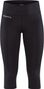 Mallas cortas 3/4 negras Craft ADV Essence para mujer