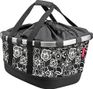 Panier de Porte-Bagage Klickfix Bikebasket GT Uniklip Fleurs Noires