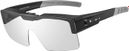 Lunettes de soleil Verres clairs anti-vent pour homme et femme - noir