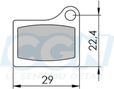 Plaquette frein vtt 35 clarks adapt. Shimano m555 (pr) organique