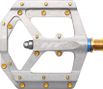 HT Components ME03T EVO+ Flat Pedal Pair Silver