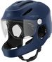 Virgo Integral Bleu - Casque Intégral Urbain avec visière et phare arrière