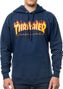 THRASHER FLAME LOGO Hoodie Blue