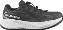 Zapatillas de running Salomon Aero GRVL impermeables, negro/blanco, para niños