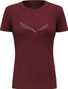 Salewa Solidlogo Bordeaux Women's Short-Sleeve T-Shirt