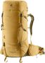 Mochila de senderismo Deuter Aircontact Core 50 +10 L amarilla para hombre