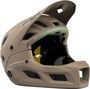 Helm mit abnehmbarem Kinnriemen Met Parachute MCR Mips Beige/Grün
