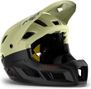 Met Parachute MCR Mips Helm met afneembare kinriem Groen/Zwart