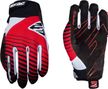 Pair of Five Race Red Black White Long Gloves