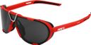 100% Westcraft Soft Tact rode zonnebril - zwarte gespiegelde lenzen